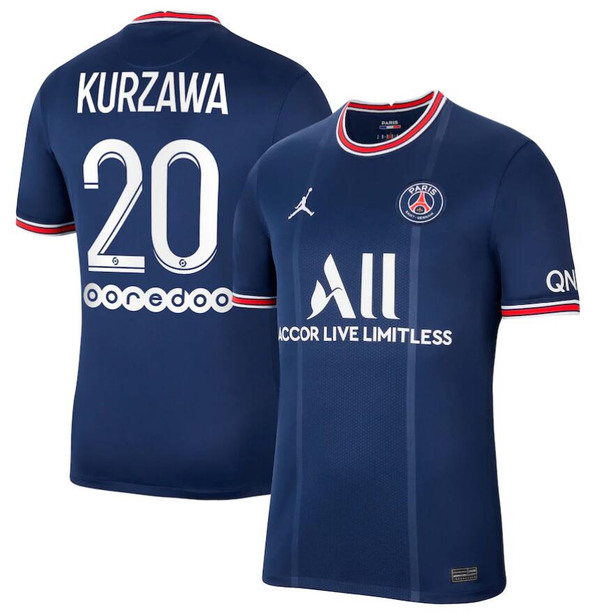 2021/22 Maillot PSG Domicile Soccer Jersey Shirt Kurzawa 20